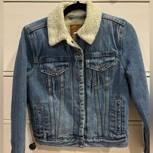 Sherpa Lined Levi Denim Jacket